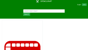 openclipart圖庫：Bus or Van, simplistic and flat, with space to write.-資源代表圖