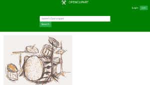openclipart圖庫：Drum Set in Orange-資源代表圖