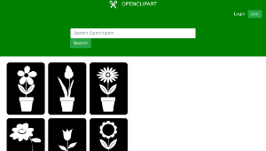 openclipart圖庫：Potted Flowers Icons-資源代表圖