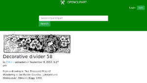 openclipart圖庫：Decorative divider 58縮圖
