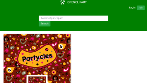 openclipart圖庫：'Partycles', Seamless funky retro pattern
縮圖