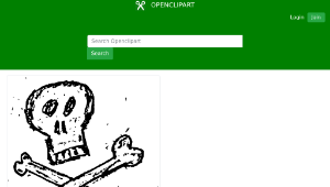 openclipart圖庫：Dirty Skull-資源代表圖