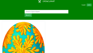 openclipart圖庫：Decorated egg 3縮圖