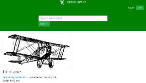 openclipart圖庫：bi plane-資源代表圖