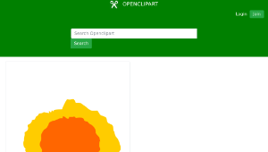 openclipart圖庫：Orange Sun 1-資源代表圖