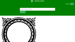 openclipart圖庫：Leafy frame 5-資源代表圖