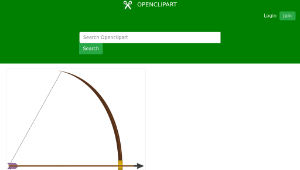 openclipart圖庫：bow with arrow-資源代表圖