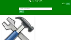 openclipart圖庫：Tools, Hammer, Spanner-資源代表圖