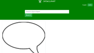 openclipart圖庫：Speech Bubble-資源代表圖