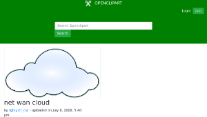 openclipart圖庫：net wan cloud-資源代表圖