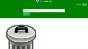 openclipart圖庫：Trash Can-資源代表圖