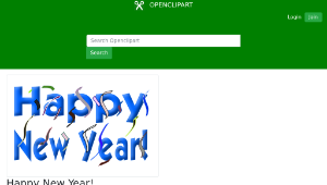 openclipart圖庫：Happy New Year!-資源代表圖