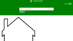 openclipart圖庫：house-silhouette-資源代表圖