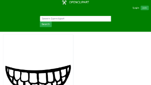 openclipart圖庫：Mouth with teeth-資源代表圖