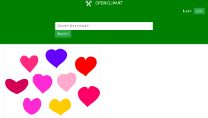 openclipart圖庫：Bundle of Hearts-資源代表圖