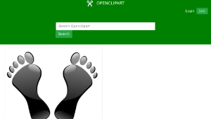 openclipart圖庫：Black Feet-資源代表圖