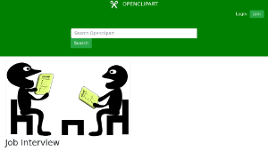 openclipart圖庫：Job Interview-資源代表圖