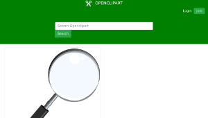 openclipart圖庫：Magnifying Glass縮圖