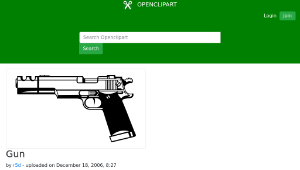 openclipart圖庫：Gun-資源代表圖