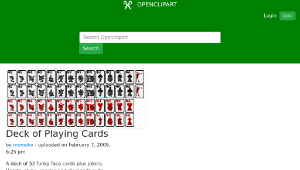 openclipart圖庫：Deck of Playing Cards縮圖