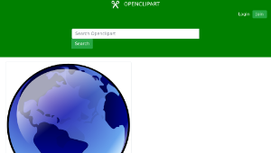 openclipart圖庫：blue earth-資源代表圖