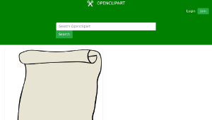 openclipart圖庫：Parchment Background or Border縮圖