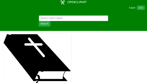 openclipart圖庫：Closed Bible縮圖