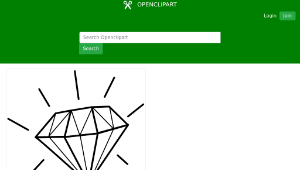 openclipart圖庫：Diamant / diamond縮圖