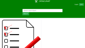 openclipart圖庫：CheckList-資源代表圖