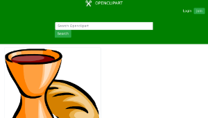 openclipart圖庫：bread and wine-資源代表圖