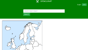openclipart圖庫：europe outline