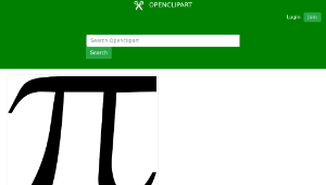 openclipart圖庫：math pi symbol-資源代表圖