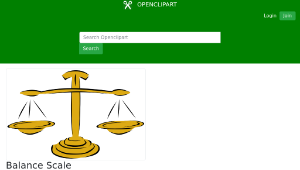 openclipart圖庫：Balance Scale