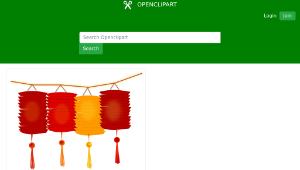openclipart圖庫：paper lanterns-資源代表圖
