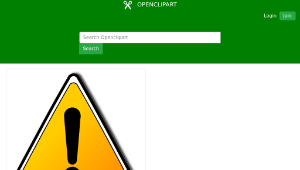 openclipart圖庫：Warning Sign