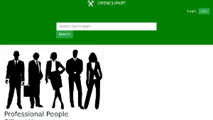 openclipart圖庫：Professional People Silhouette-資源代表圖