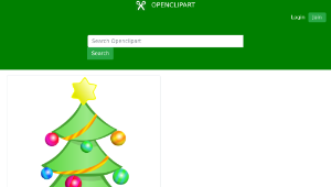 openclipart圖庫：Christmas tree縮圖