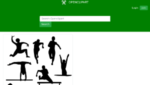openclipart圖庫：Sport Silhouette縮圖