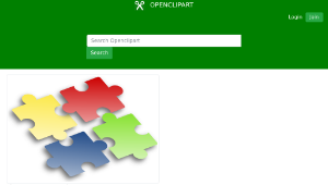 openclipart圖庫：Jigsaw puzzle 2縮圖