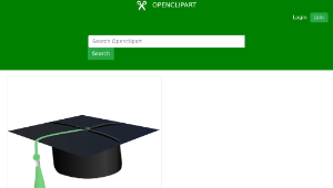 openclipart圖庫：Student hat rmx縮圖