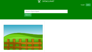 openclipart圖庫：NetAlloy Farm fence縮圖