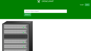 openclipart圖庫：Server rack-資源代表圖