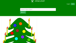 openclipart圖庫：Christmas tree縮圖