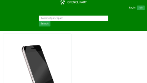 openclipart圖庫：Modern Cell Phone-資源代表圖
