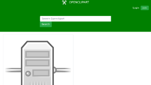 openclipart圖庫：tango network server縮圖