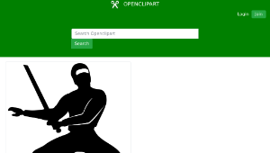 openclipart圖庫：Pathetic ninja縮圖