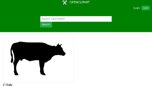 openclipart圖庫：cow縮圖