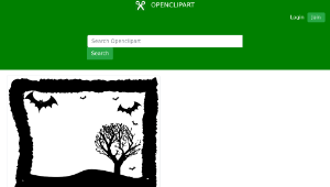 openclipart圖庫：Halloween Frame-資源代表圖