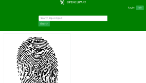 openclipart圖庫：Fingerprint縮圖