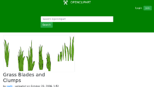 openclipart圖庫：Grass Blades and Clumps-資源代表圖